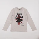 IKKS - tee-shirt beige - 10 ans