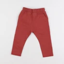 Vertbaudet - jogging rouge - 9 mois