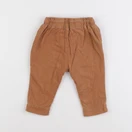 Vertbaudet - pantalon doublé marron - 6 mois
