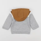 Vertbaudet - sweat gris - 9 mois