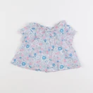 Jacadi - blouse liberty bleu, rose - 6 mois
