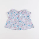 Jacadi - blouse liberty bleu, rose - 6 mois