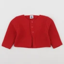 Petit Bateau - gilet rouge - 6 mois