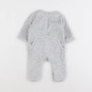 Vertbaudet - pyjama velours gris - 1 mois