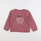 Vertbaudet - sweat rose - 6 ans