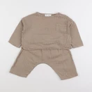 Zara - ensemble marron - 3/6 mois