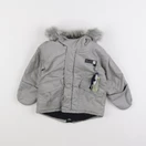 IKKS - parka gris, argent - 6 mois