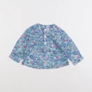 Jacadi - blouse liberty bleu - 12 mois