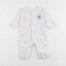 Vertbaudet - pyjama velours blanc - 3 mois