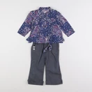 IKKS - ensemble gris, bleu - 12 mois