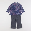 IKKS - ensemble gris, bleu - 12 mois