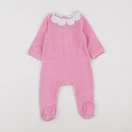 Jacadi - pyjama velours rose - 6 mois
