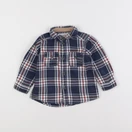 H&M - chemise bleu, rouge - 3/6 mois