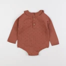 Vertbaudet - combinaison marron - 9 mois