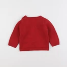 Vertbaudet - pull rouge - 9 mois