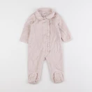 Vertbaudet - pyjama velours rose - 9 mois