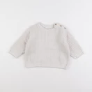 Vertbaudet - pull beige - 18 mois