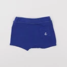 Petit Bateau - short bleu - 6 mois