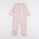 Vertbaudet - pyjama velours rose - 2 ans