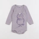 Petit Bateau - body violet - 6 mois