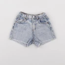 Zara - short bleu - 9/12 mois
