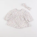 Vertbaudet - robe blanc - 9 mois