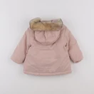 Vertbaudet - manteau doublure amovible rose - 12 mois