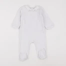 Jacadi - pyjama velours blanc - 9 mois