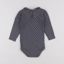 Petit Bateau - body à col gris - 18 mois