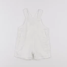 Petit Bateau - salopette blanc - 6 mois