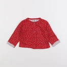 Petit Bateau - sweat rouge - 6 mois
