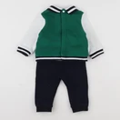 Jacadi - ensemble bleu, blanc, vert - 6 mois