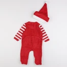 Vertbaudet - pyjama velours rouge - 12 mois