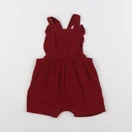Cyrillus - salopette rouge - 12 mois