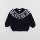 Petit Bateau - gilet bleu - 6 mois