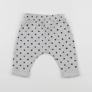 Petit Bateau - sarouel gris - 6 mois