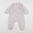Petit Bateau - pyjama velours rose - 12 mois