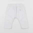Petit Bateau - pantalon blanc - 3 mois