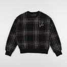 IKKS - pull noir, rouge - 12 ans