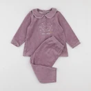 Vertbaudet - pyjama velours violet - 2 ans