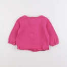 Vertbaudet - sweat rose - 12 mois