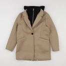 IKKS - manteau col amovible marron - 10 ans
