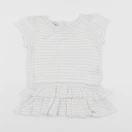 Petit Bateau - robe blanc, or - 6 mois