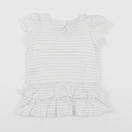 Petit Bateau - robe blanc, or - 6 mois