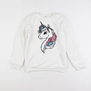 H&M - pull blanc - 8/10 ans