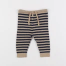 Boutchou - legging beige, bleu - 3 mois