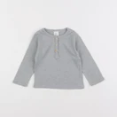 H&M - tee-shirt gris - 3/6 mois