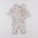 Bonton - pyjama coton gris - 1/3 mois