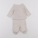 Bonton - pyjama coton gris - 1/3 mois