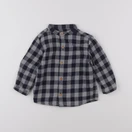 Boutchou - chemise bleu, gris - 18 mois